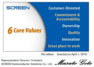 Quality policy | SCREEN Semiconductor Solutions Co., Ltd.